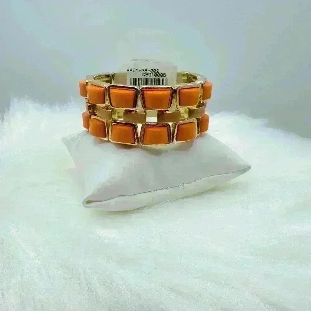 Orange Chunky Brick Design Bracelet